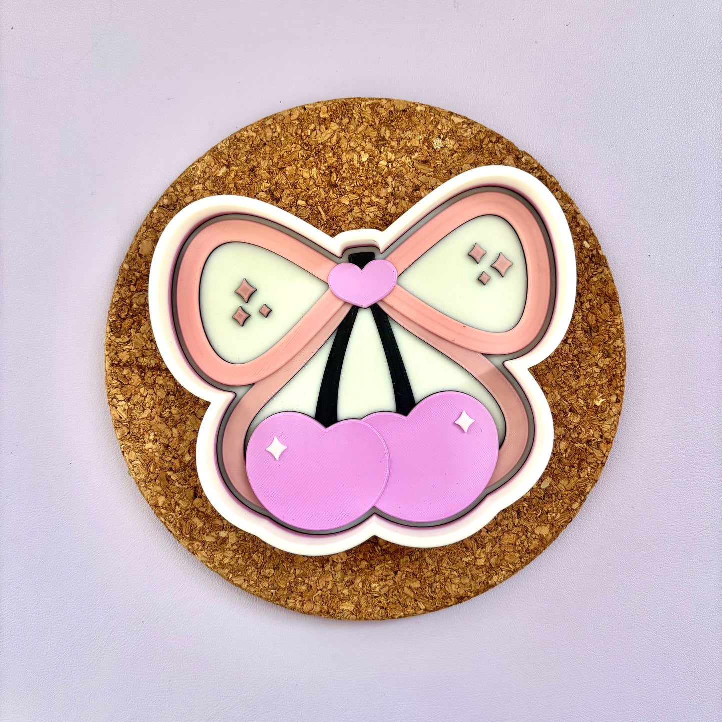 מגש דקורטיבי בצורת דובדבן