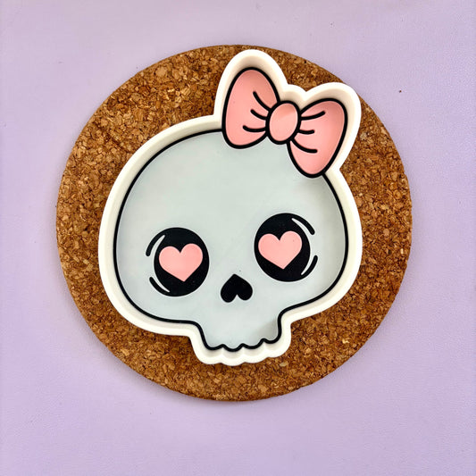 מגש דקורטיבי בצורת גולגולת חמודה