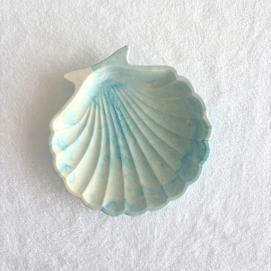 קערית תכשיטים בצורת צדף דקורטיבי